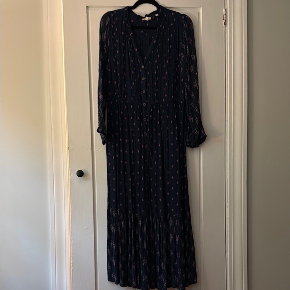 Fat Face Navy and Pink Women's Dress